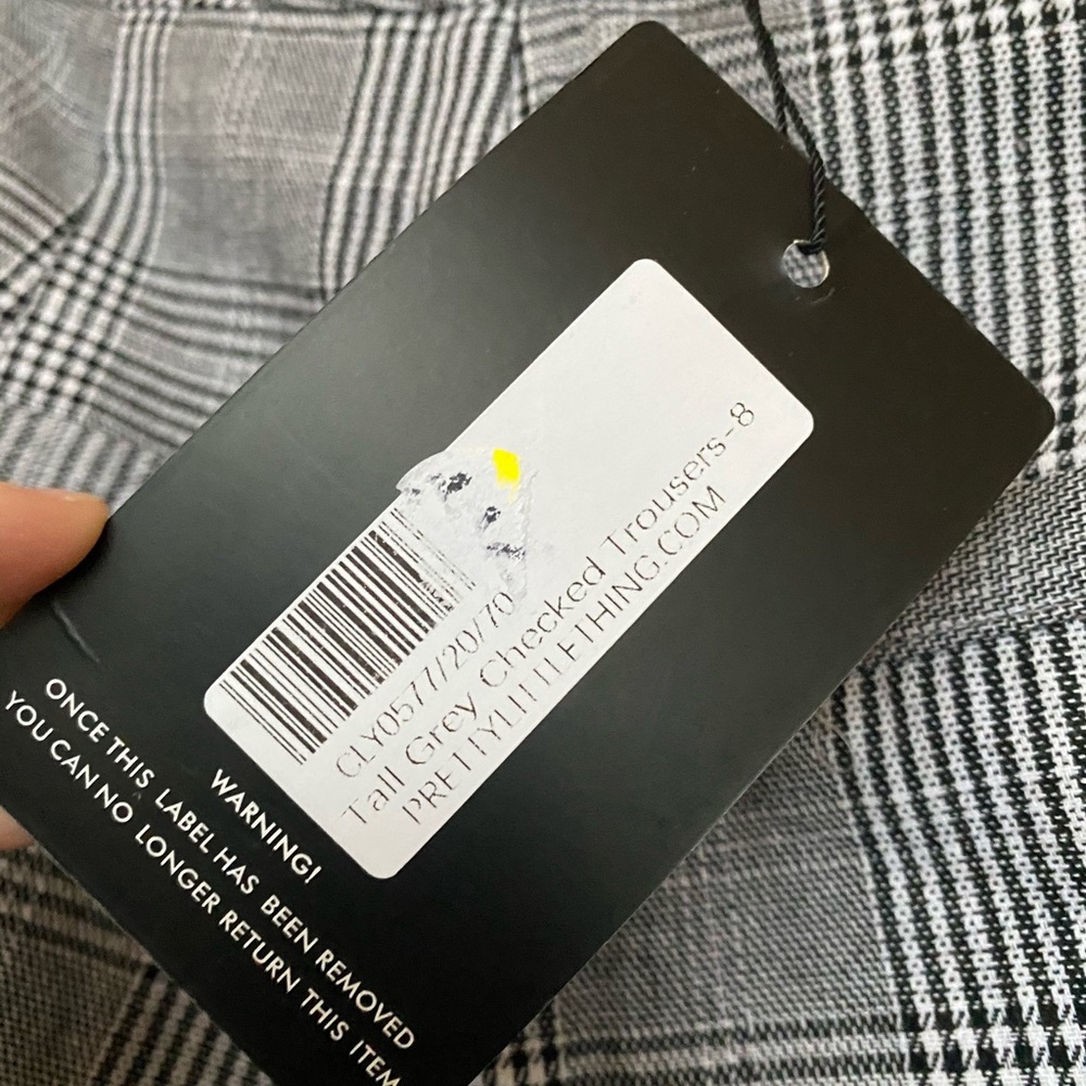 Checked trousers